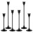 BEZURA Candlestick Holders Taper Candle Holder for Candlesticks Vintage Modern Decorative Candle Stick Long Holder for Fireplace Party Dining Home