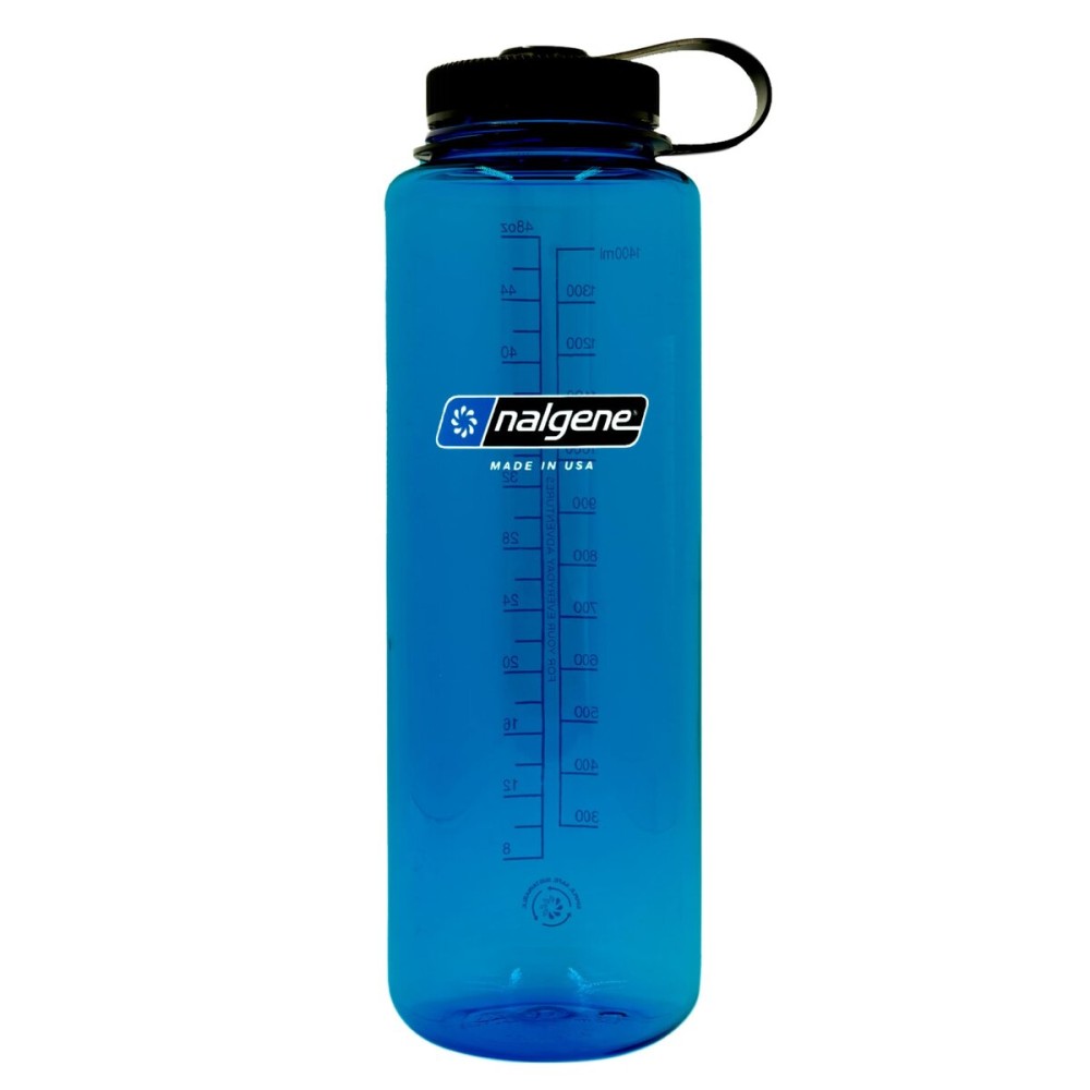 Nalgene Sustain Tritan BPA-Free Water Bottle Made with Material Derived from 50% Plastic Waste (using ISCC certified mass balance), 48 OZ, Wide Mouth, Blue Nalgene Sustain Tritan BPA-Free Water Bottle Made with Material Derived from 50% Plastic Waste (using ISCC certified mass balance), 48 OZ, Wide Mouth, Blue