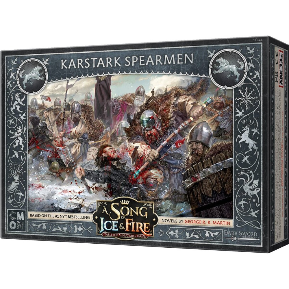CMON A Song of Ice and Fire Tabletop Miniatures Karstark Spearmen | Strategy Game for Teens and Adults | Ages 14+ | 2+ Players | Average Playtime 45-60 Minutes | Made, (SIF114) CMON A Song of Ice and Fire Tabletop Miniatures Karstark Spearmen | Strategy Game for Teens and Adults | Ages 14+ | 2+ Players | Average Playtime 45-60 Minutes | Made, (SIF114)