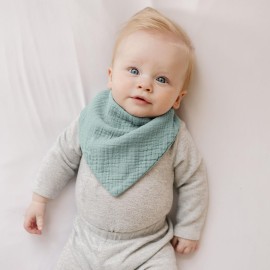 Konssy 8-Pack Muslin Baby Bibs, Absorbent Bandana Drool, 100% Cotton Unisex Baby Bibs for Teething and Drooling Konssy 8-Pack Muslin Baby Bibs, Absorbent Bandana Drool, 100% Cotton Unisex Baby Bibs for Teething and Drooling