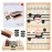 HELLO PAPAYA Foldable Fast Sling Puck Game with Chess Board and Checkers Board, Tic Tac Toe. Wooden Air Hockey Family Night,Table Games Gifts for Adults and Kids