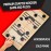 HELLO PAPAYA Foldable Fast Sling Puck Game with Chess Board and Checkers Board, Tic Tac Toe. Wooden Air Hockey Family Night,Table Games Gifts for Adults and Kids
