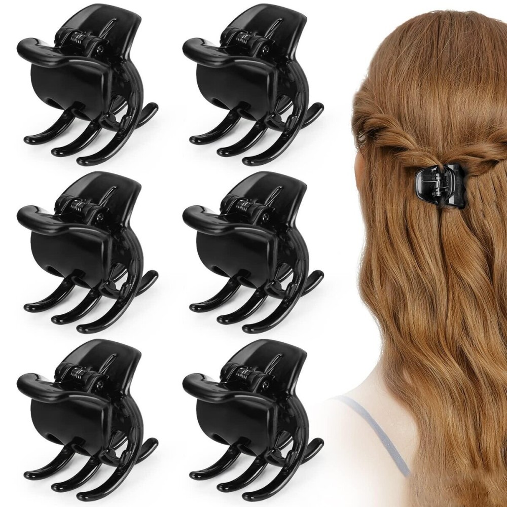 6 Pieces Morhom Jaw Clips, 1.3 Inch Hair Claw Clips for Thick or Medium Hair 6 Pieces Morhom Jaw Clips, 1.3 Inch Hair Claw Clips for Thick or Medium Hair