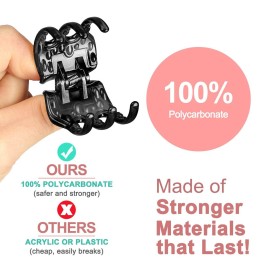 6 Pieces Morhom Jaw Clips, 1.3 Inch Hair Claw Clips for Thick or Medium Hair 6 Pieces Morhom Jaw Clips, 1.3 Inch Hair Claw Clips for Thick or Medium Hair