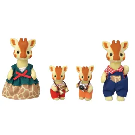 Calico Critters Highbranch Giraffe Family, Set of 4 Collectible Doll Figures