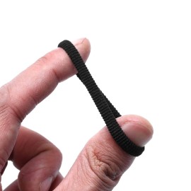 WANBY Hair Ties Mini Seamless Black Hair Bands Soft Elastics Ponytail Holders Hair Ties (100 Pcs)