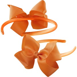 SIQUK 12 Pieces Bow Headbands for Girls Headband with Bow Ribbon Headband Hair Bows Headband Boutique Grosgrain Bow Headband, 12 Colors