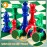 Three Player Chess Set - 48 Colored 3D Weighted Pieces & 24 Inch PU Leather Board - Adults Game