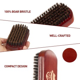 Beard Brush, 100% Boar Bristle Natural Black Walnut Wood Beard Comb Hair Mustache Shaving Brush Facial Hair Brush Beard Brush, 100% Boar Bristle Natural Black Walnut Wood Beard Comb Hair Mustache Shaving Brush Facial Hair Brush