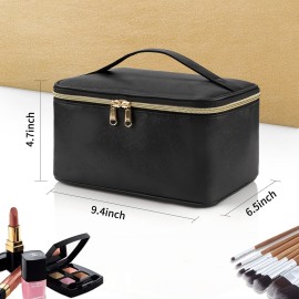OCHEAL Makeup Bag, Portable Cosmetic Bag, Large Capacity Travel Makeup Case Organizer, Black For Women Toiletry Bag for Girls Traveling With Handle and Divider OCHEAL Makeup Bag, Portable Cosmetic Bag, Large Capacity Travel Makeup Case Organizer, Black For Women Toiletry Bag for Girls Traveling With Handle and Divider