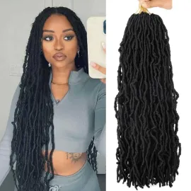24 Inch Soft Locs Crochet Hair Pre Looped 6 Packs ..