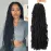 24 Inch Soft Locs Crochet Hair Pre Looped 6 Packs Faux Locs Crochet Braids Goddess Locs Dreadlocs Synthetic Hair For Black Women (1B, 24 Inch (Pack of 6))