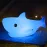 ZKLiLi Shark Night Light for Kids, Shark Lights for Boys & Girls - Christmas Gifts, Kids & Teens Room Decor, Silicone Animal Night Lamp Gift