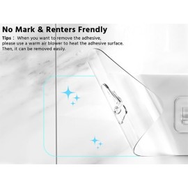 Moforoco Shower Caddy Shelf Organizer Rack, Self Adhesive Black Bathroom Shelves Basket, Home Farmhouse Wall Inside Organization and Storage Decor Rv Accessories, First Camper Apartment Essentials