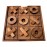 NUTTA - TicTacToe Wooden Game Size 5.5 X 5.5 inches Tic Tac Toe Wooden Board Games Coffee Table Desk Toy Fun Game Friends and Family Adult Games Travel Backyard Indoor Outdoor Decorative Decor Room
