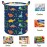 ACMUUNI 19.7 Inch Dinosaur Round Kids Laundry Clothes Hamper Dino Laundry Basket with Handles,Baby Toys Storage Organizer Bins Laundry Gift Basket for Boys and Girls Room, Bedroom Decor