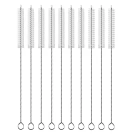 Straw Cleaner Brush Extend 12 inch, Extra Wide 12mm diam Pipe Cleaners, Extra Long Straw Brush for Sippy Cup, Water Bottle and Tubes, Drinking Straw Cleaning Brush Set 10 Pack