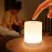 DAZZY DOT Touch Night Light for Baby Nursery, Small Cordless Lamp, Dimmable Portable Rechargeable Battery Operated Night Light, Wireless Bedside Mini Lamp for Bedroom, Bathroom