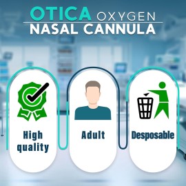 OTICA Nasal Cannula For Oxygen With Soft Touch, Universal Connector For Adults (14 Feet, Pack Of 2) OTICA Nasal Cannula For Oxygen With Soft Touch, Universal Connector For Adults (14 Feet, Pack Of 2)