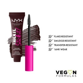 NYX PROFESSIONAL MAKEUP Thick It Stick It Thickening Brow Mascara, Eyebrow Gel - Espresso NYX PROFESSIONAL MAKEUP Thick It Stick It Thickening Brow Mascara, Eyebrow Gel - Espresso
