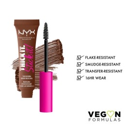 NYX PROFESSIONAL MAKEUP Thick It Stick It Thickening Brow Mascara, Eyebrow Gel - Rich Auburn NYX PROFESSIONAL MAKEUP Thick It Stick It Thickening Brow Mascara, Eyebrow Gel - Rich Auburn