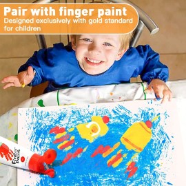 Jar Melo Finger Paint Paper 30 Sheets,10 X 15 Large Finger Painting Paper Pad for Kids,Acid Free, 101 Lb(150 GSM)