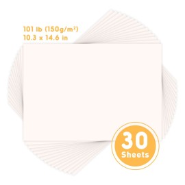 Jar Melo Finger Paint Paper 30 Sheets,10 X 15 Large Finger Painting Paper Pad for Kids,Acid Free, 101 Lb(150 GSM)