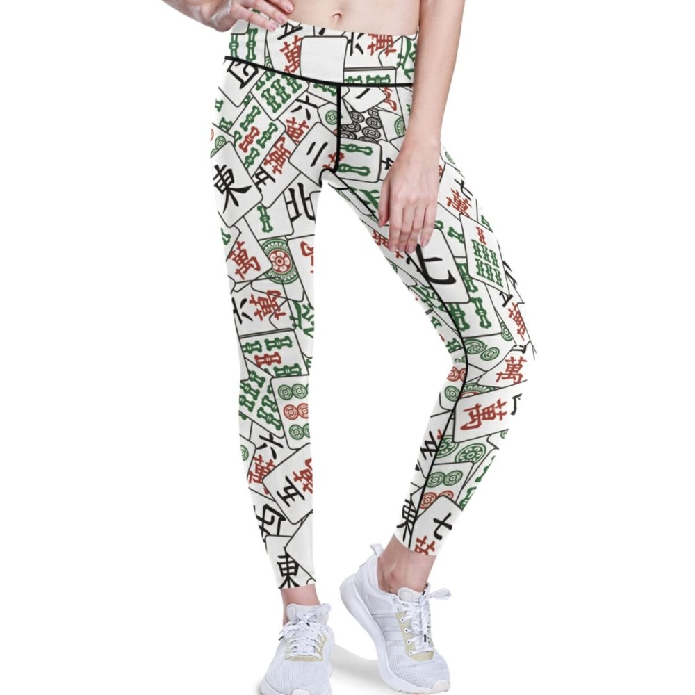visesunny High Waist Yoga Pants with Pockets Chinese Mahjong Buttery Soft Tummy Control Running Workout Pants 4 Way Stretch Pocket Leggings visesunny High Waist Yoga Pants with Pockets Chinese Mahjong Buttery Soft Tummy Control Running Workout Pants 4 Way Stretch Pocket Leggings