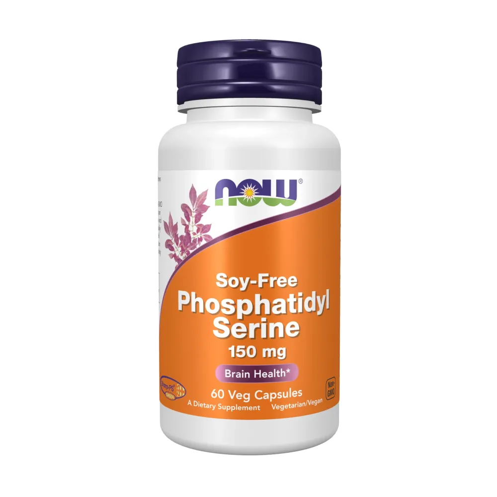 NOW Foods Supplements, Soy-Free Phosphatidyl Serine (150mg), Brain Health*, 60 Veg Capsules NOW Foods Supplements, Soy-Free Phosphatidyl Serine (150mg), Brain Health*, 60 Veg Capsules