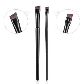 Etercycle Fine Angled Eyeliner Brushes, Eye Liner brush, Ultra Thin Slanted Flat Angle for Beauty Cosmetic Tool Etercycle Fine Angled Eyeliner Brushes, Eye Liner brush, Ultra Thin Slanted Flat Angle for Beauty Cosmetic Tool