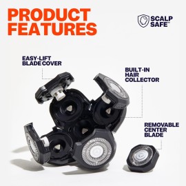 FlexSeries Blade Refills - Freebird - Sharp and Fresh Flexible Stainless Steel Rotarty Replacement Blades for The FlexSeries Electric Head Hair Shaver FlexSeries Blade Refills - Freebird - Sharp and Fresh Flexible Stainless Steel Rotarty Replacement Blades for The FlexSeries Electric Head Hair Shaver