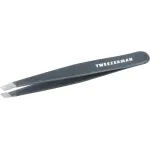Tweezerman Stainless Steel Slant Tweezer - Eyebrow Tweezers for Women and Men (Blue Stone)