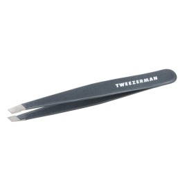 Tweezerman Stainless Steel Slant Tweezer - Eyebrow Tweezers for Women and Men (Blue Stone) Tweezerman Stainless Steel Slant Tweezer - Eyebrow Tweezers for Women and Men (Blue Stone)