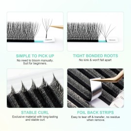 NAGARAKU 5D W Shape Eyelash Extension Supplies Natural Soft Volume 0.07mm D curl 8-15mm Mix Premade Fans Faux Mink Matte Black Cluster Easy Fanning False Lashes NAGARAKU 5D W Shape Eyelash Extension Supplies Natural Soft Volume 0.07mm D curl 8-15mm Mix Premade Fans Faux Mink Matte Black Cluster Easy Fanning False Lashes