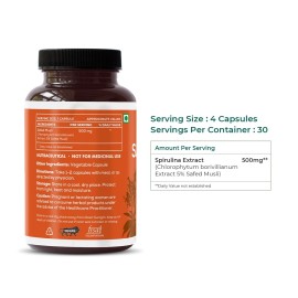 SAPTAMVEDA Natural Safed Musli Veg Capsules, 500MG Each with Extract 60 Capsules (Pack of 1) SAPTAMVEDA Natural Safed Musli Veg Capsules, 500MG Each with Extract 60 Capsules (Pack of 1)