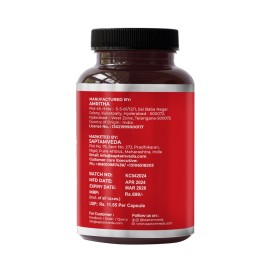 SAPTAMVEDA Premium Kutki Capsules (60 Capsules) Pack 1 SAPTAMVEDA Premium Kutki Capsules (60 Capsules) Pack 1