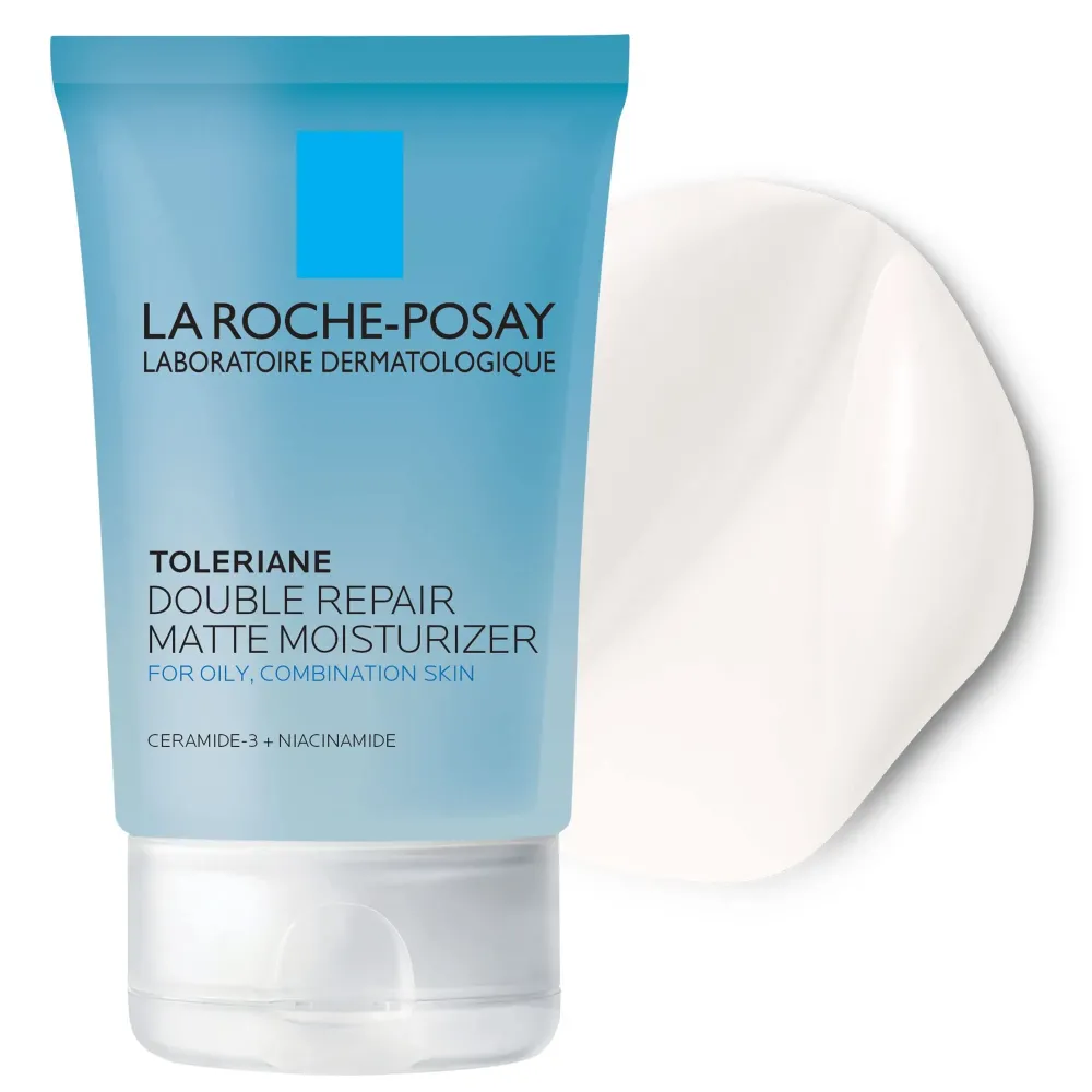 La Roche-Posay Toleriane Double Repair Matte Face Moisturizer, Daily Moisturizer For Oily Skin With Ceramide And Niacinamide For All Skin Tones, Oil Free, Non-Comedogenic La Roche-Posay Toleriane Double Repair Matte Face Moisturizer, Daily Moisturizer For Oily Skin With Ceramide And Niacinamide For All Skin Tones, Oil Free, Non-Comedogenic