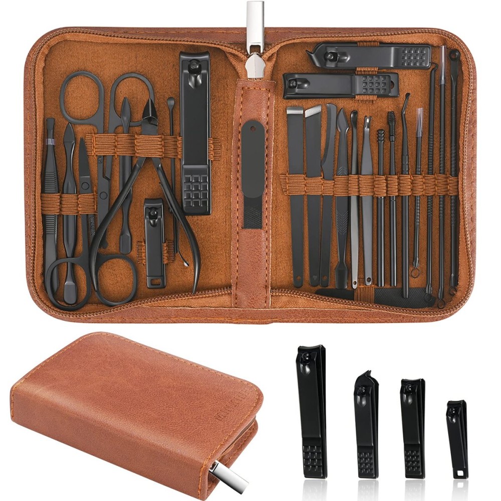 Manicure Set Professional Nail Clipper Kit-26 Pieces Stainless Steel Manicure Kit,nail Care Tools with Luxurious Travel Case Manicure Set Professional Nail Clipper Kit-26 Pieces Stainless Steel Manicure Kit,nail Care Tools with Luxurious Travel Case
