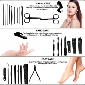 Manicure Set Professional Nail Clipper Kit-26 Pieces Stainless Steel Manicure Kit,nail Care Tools with Luxurious Travel Case Manicure Set Professional Nail Clipper Kit-26 Pieces Stainless Steel Manicure Kit,nail Care Tools with Luxurious Travel Case