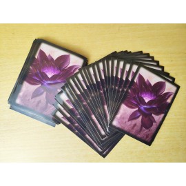 60 PCS/Set Black Lotus Colorful Backs TCG Card Sleeves , Board Game Card Sets Protective for MTG TCG CCG RPG (Black)