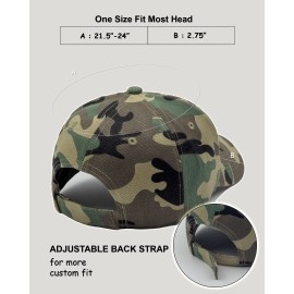 Utmost Structured Baseball Cap with Adjustable Closure - Performance Hat for Outdoor Activities and Custom Embroidery (1pc Camo Woodland) Utmost Structured Baseball Cap with Adjustable Closure - Performance Hat for Outdoor Activities and Custom Embroidery (1pc Camo Woodland)