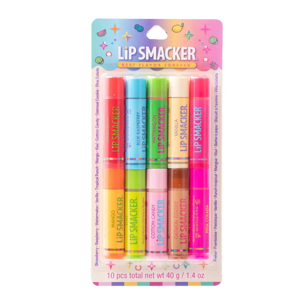 Lip Smacker Original & Best Party Pack - 10 Moisturizing Lip Balms, Classic Flavors, Hydrating & Protecting - Cruelty-Free- Oatmeal Cookie Lip Smacker Original & Best Party Pack - 10 Moisturizing Lip Balms, Classic Flavors, Hydrating & Protecting - Cruelty-Free- Oatmeal Cookie