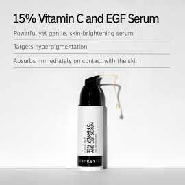 The INKEY List 15% Vitamin C + EGF Serum. Regenerate Dull Skin, Improve Skin Elasticity, 1.0 fl oz The INKEY List 15% Vitamin C + EGF Serum. Regenerate Dull Skin, Improve Skin Elasticity, 1.0 fl oz