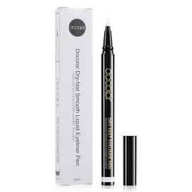docolor Waterproof Eyeliner Pen Longwearing with Ultra-Fine Tip Liquid Eye Liner (White)