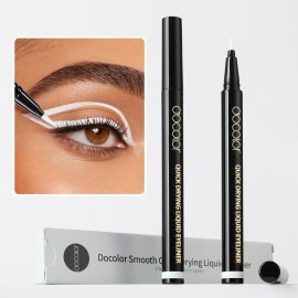 docolor Waterproof Eyeliner Pen Longwearing with Ultra-Fine Tip Liquid Eye Liner (White) docolor Waterproof Eyeliner Pen Longwearing with Ultra-Fine Tip Liquid Eye Liner (White)