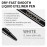 docolor Waterproof Eyeliner Pen Longwearing with Ultra-Fine Tip Liquid Eye Liner (White)