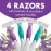 BIC Soleil Escape Women\'s Disposable 4-Blade Razors, Perfect Bikini Line Razor, Lavender & Eucalyptus Scented Handles, 4-Pack