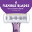 BIC Soleil Escape Women\'s Disposable 4-Blade Razors, Perfect Bikini Line Razor, Lavender & Eucalyptus Scented Handles, 4-Pack
