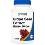 Nutricost Grape Seed Extract 28,000mg, 240 Capsule - Non-GMO, Gluten Free, Vegetarian Friendly