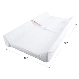 BBjixiang Baby Diaper Changing Table Pad with Waterproof Cover, Contour Changing Pad for Dresser Top 3216